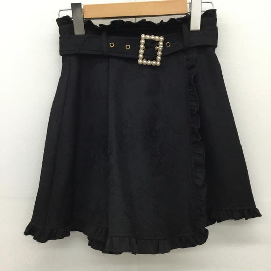 ロジータ ROJITA パンツ キュロット FREE レース柄 黒 / ブラック /  レディース USED 古着 中古 10139915