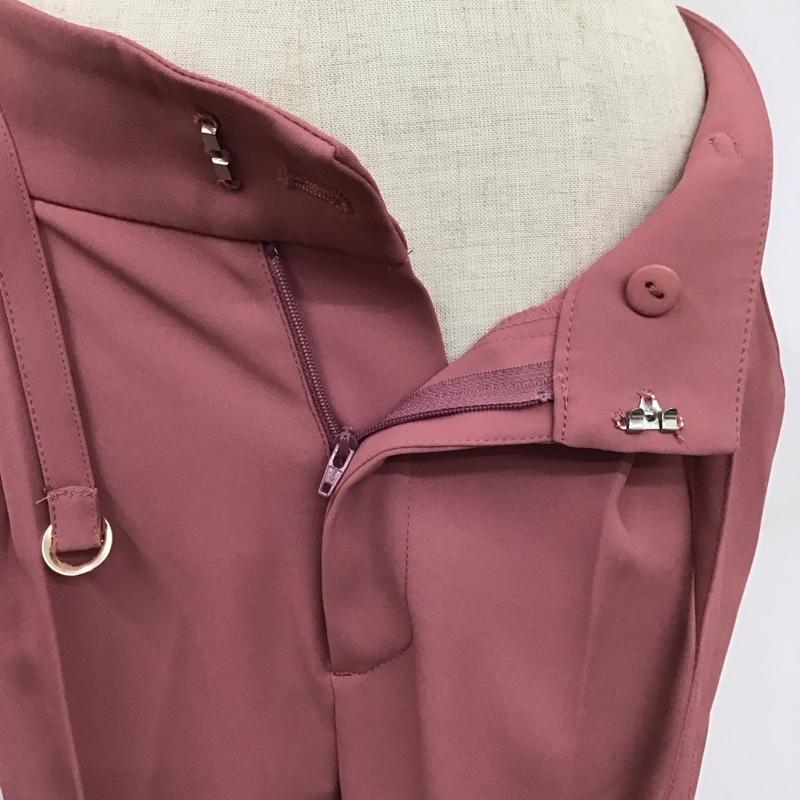 グローブ grove パンツ スラックス スラックスパンツ センタータックパンツ ワイドパンツ S 無地 桃 / ピンク /  レディース USED 古着 中古 10115960