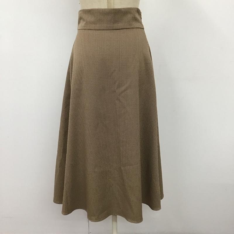 イング INGNI スカート ロングスカート ロングスカート フレアスカート カジュアルスカート M チェック マルチカラー / マルチカラー /  レディース USED 古着 中古 10118614