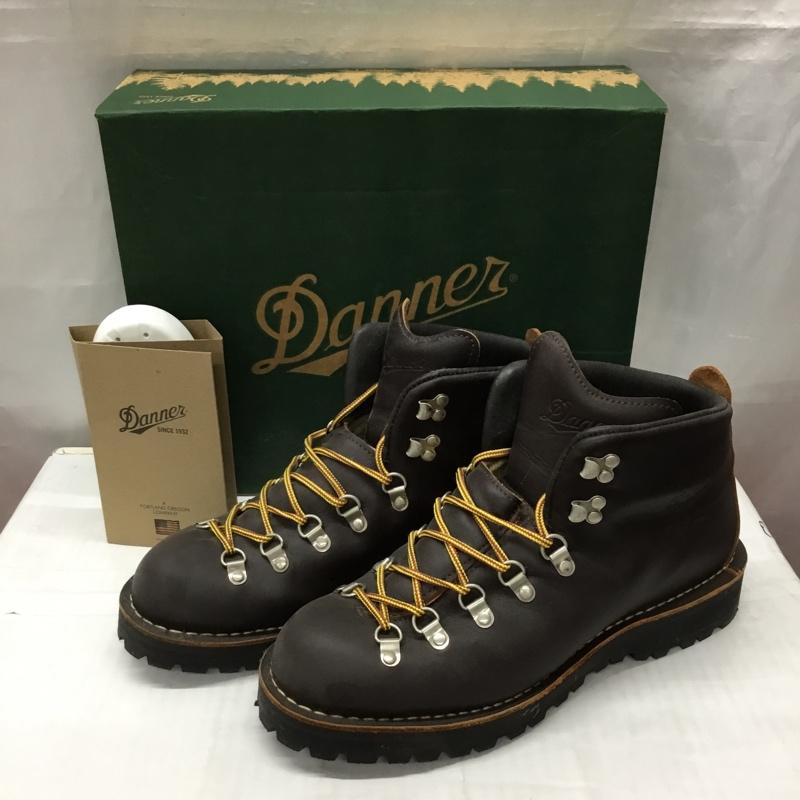 ダナー Danner ブーツ ショートブーツ 30866 MOUNTAIN LIGHT マウンテンブーツ US10 箱有 US：10 ロゴ、文字 茶 / ブラウン /  メンズ USED 古着 中古 10115235