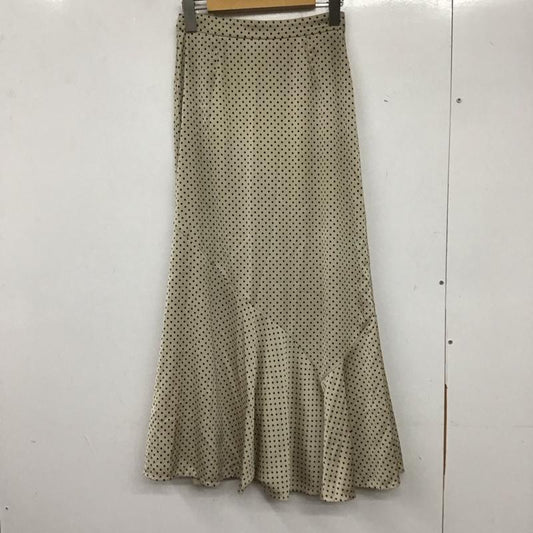 スナイデル SNIDEL スカート ロングスカート SWFS211130 ドットジャガードナロースカート 0 ドット ベージュ / ベージュ /  レディース USED 古着 中古 10137347