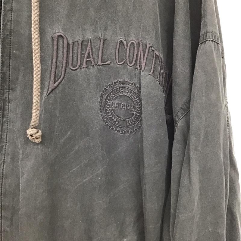 古着 USED パーカー 長袖 ジップアップパーカー 長袖パーカー カジュアルジャケット XXL ロゴ、文字 ダークグレー / ダークグレー /  メンズ USED 古着 中古 10148133