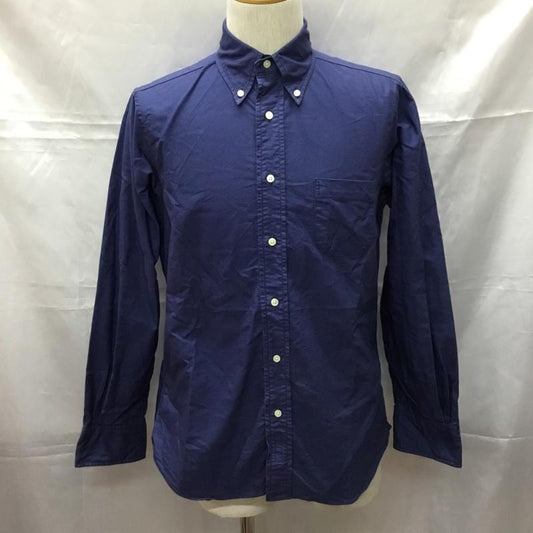 インディビジュアライズドシャツ INDIVIDUALIZED SHIRTS シャツ、ブラウス 長袖 ボタンダウンシャツ 無地 紺 / ネイビー /  メンズ USED 古着 中古 10108879