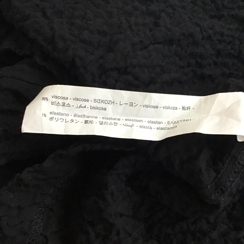 ザラベーシック ZARA BASIC ワンピース ロングスカート 長袖ロングワンピース フレアワンピース クルーネック S 無地 黒 / ブラック /  レディース USED 古着 中古 10119061