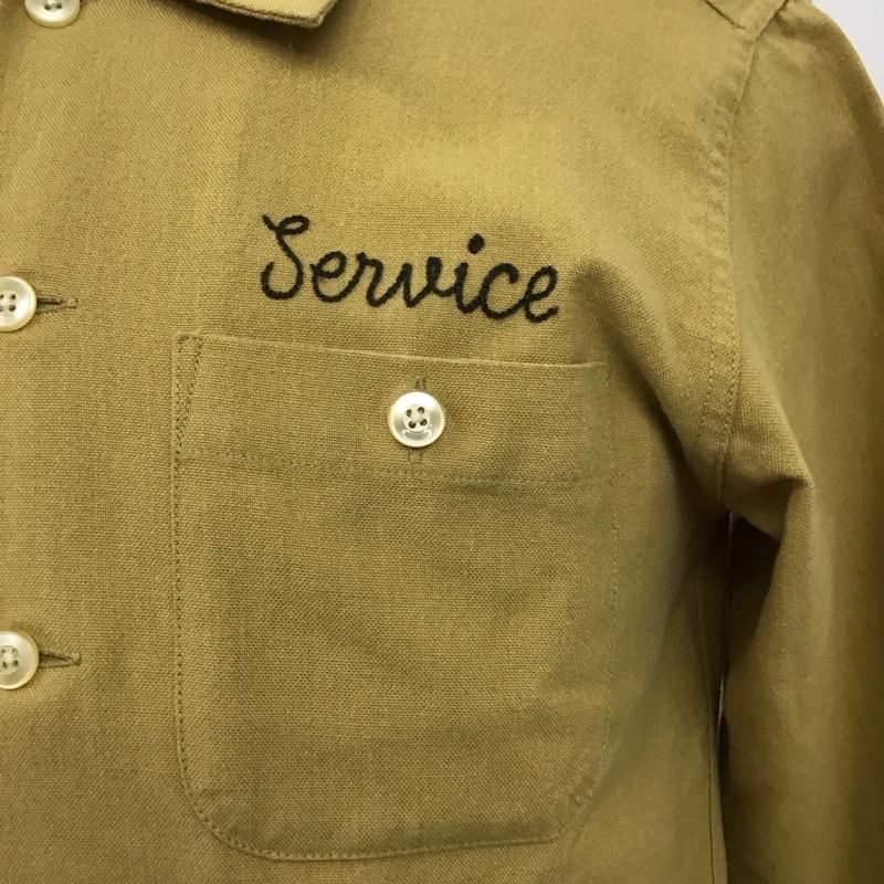 ラディアル RADIALL シャツ、ブラウス 長袖 S ロゴ、文字 X 刺繍 マスタード / マスタード /  メンズ USED 古着 中古 10123273