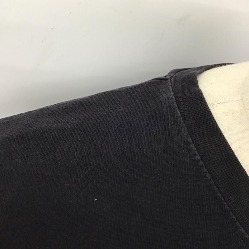 ザラ ZARA カットソー 半袖 1277 401 800 PUSHA T ノースリーブ バックプリント バーコード L ロゴ、文字 黒 / ブラック /  メンズ USED 古着 中古 10122676