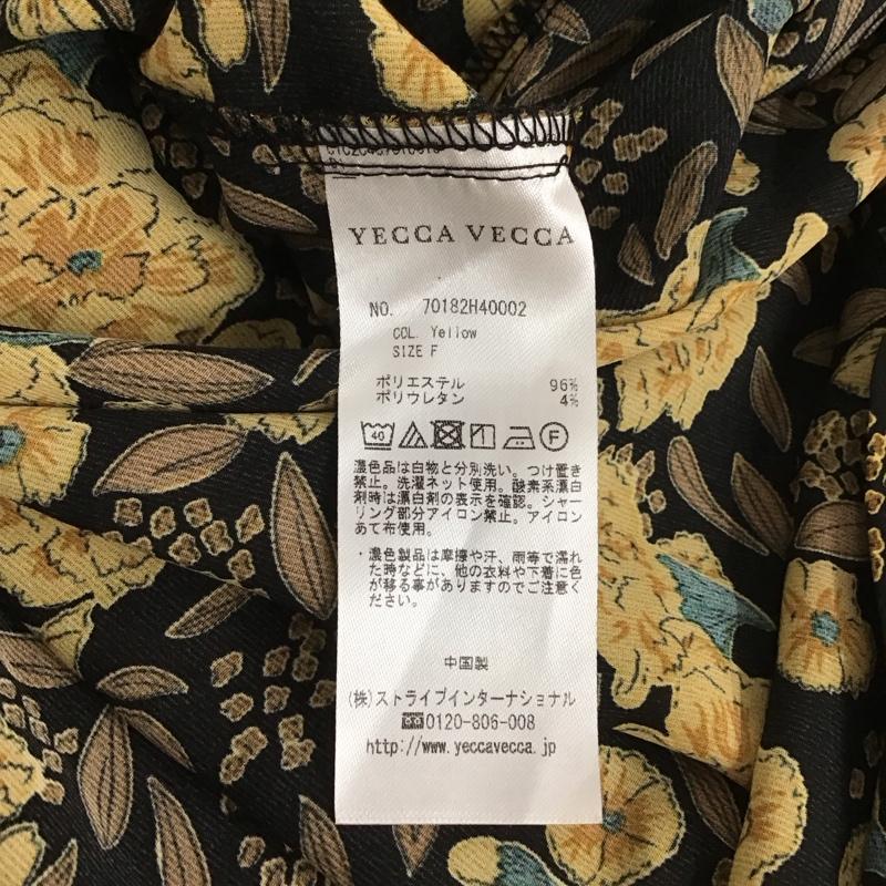 イェッカヴェッカ YECCA VECCA ワンピース ロングスカート 半袖ロングワンピース フレアスカート ウエスト切り替え FREE プリント マルチカラー / マルチカラー /  レディース USED 古着 中古 10142057
