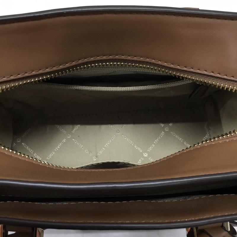 マイケルコース MICHAEL KORS ハンドバッグ ハンドバッグ 35H1G9MS2B サッチェル スモール ショルダー 2WAY ロゴ、文字 茶 / ブラウン / X ダークブラウン / ダークブラウン /  レディース USED 古着 中古 10112546