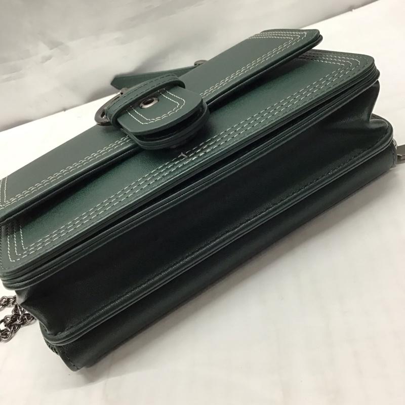 アズールバイマウジー AZUL BY MOUSSY ショルダーバッグ ショルダーバッグ チェーンベルト 財布 ウォレットバッグ 無地 緑 / グリーン /  レディース USED 古着 中古 10115661