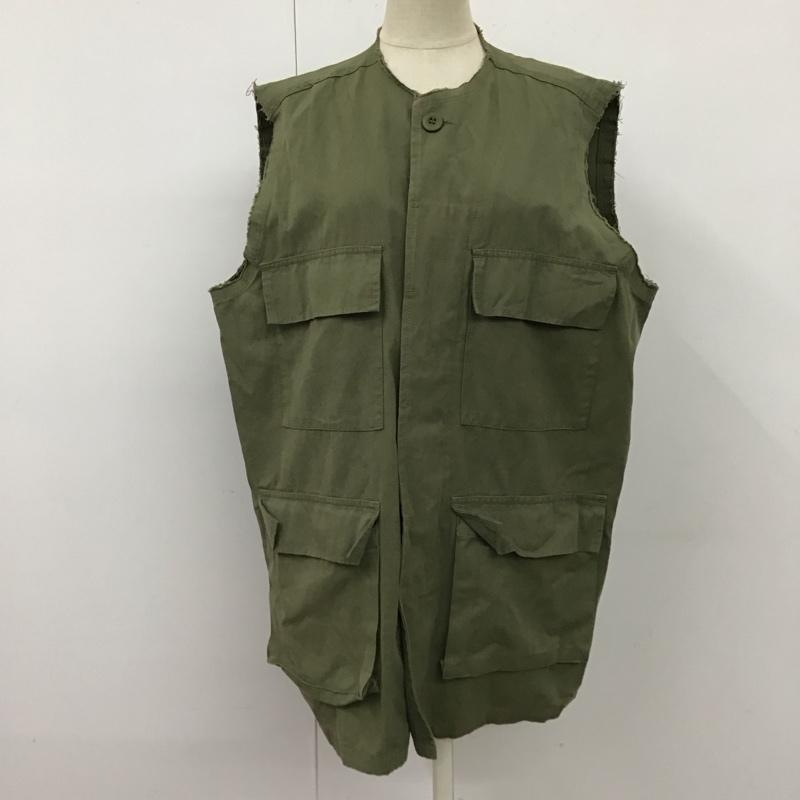 ミスティック mystic ベスト ベスト FREE 無地 カーキ / カーキ /  レディース USED 古着 中古 10120298