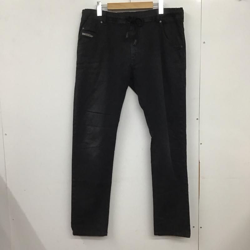 ディーゼル DIESEL パンツ デニム、ジーンズ スリムパンツ ストレッチパンツ カジュアルパンツ 34インチ 無地 黒 / ブラック /  メンズ USED 古着 中古 10145986