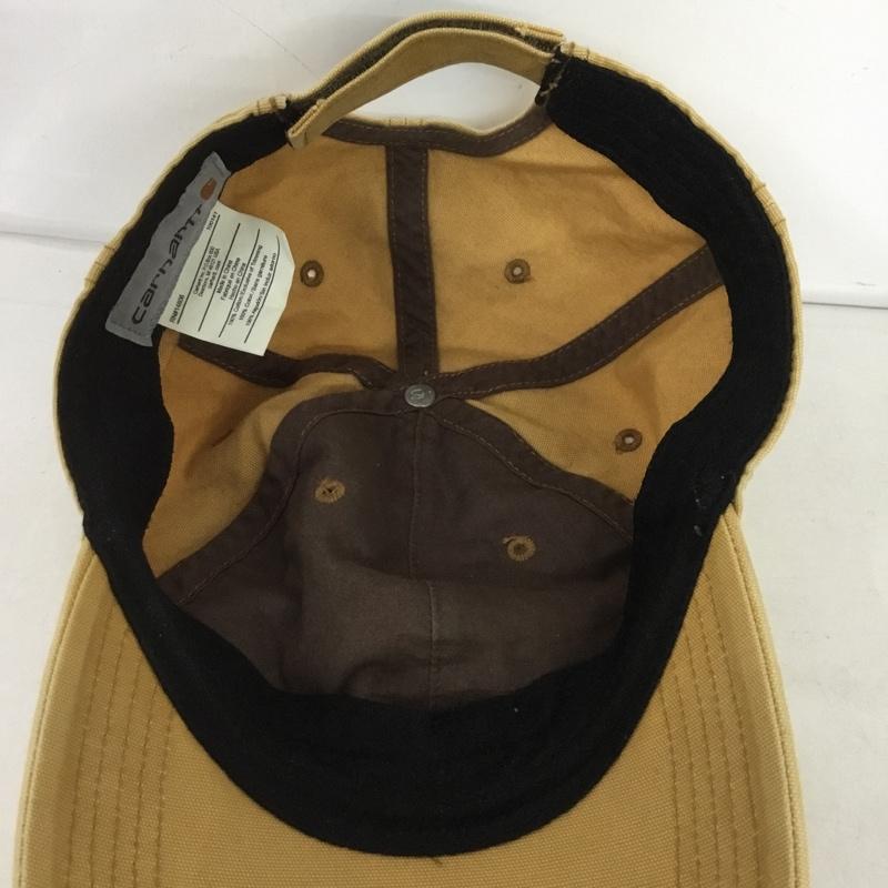 カーハート Carhartt 帽子 キャップ 100141 コットン ロゴ、文字 ベージュ / ベージュ /  メンズ USED 古着 中古 10131950