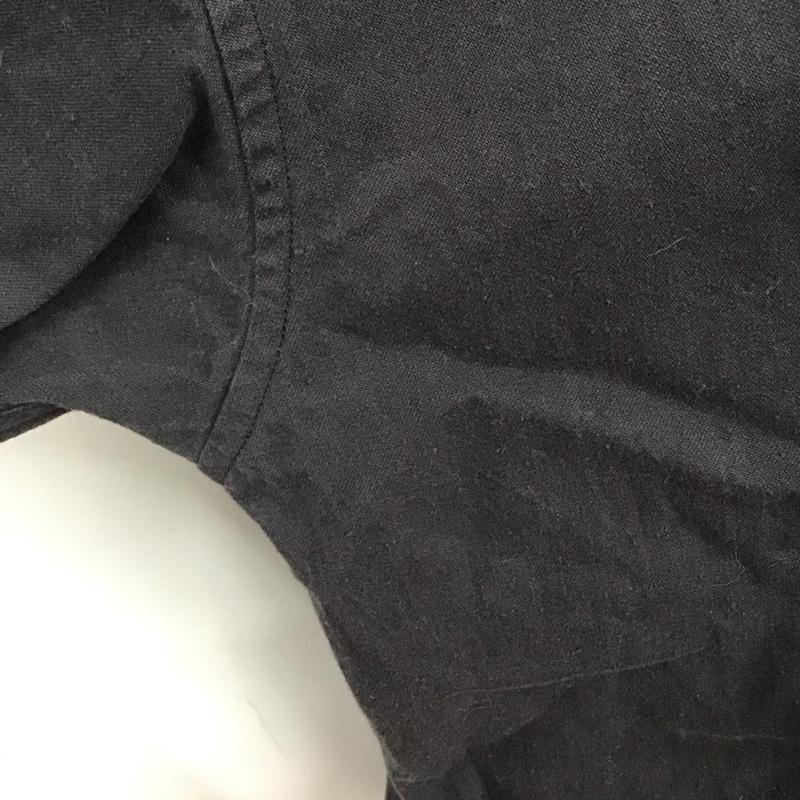 グラム glamb シャツ、ブラウス 七分袖 シャツジャケット フード付きシャツ 七分丈シャツ 3 無地 黒 / ブラック /  メンズ USED 古着 中古 10107498