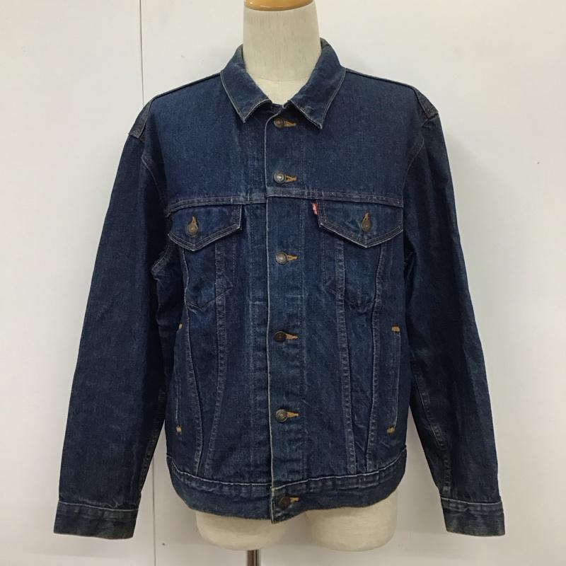 リーバイス Levi s ジャケット、上着 ジャケット、ブレザー 80S USA製 70506 Gジャン デニムジャケット アウター 42 無地 インディゴ / インディゴ /  メンズ USED 古着 中古 10110379