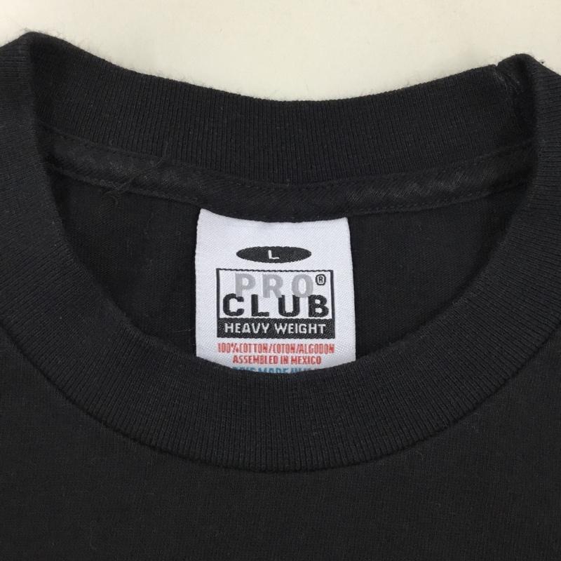 プロクラブ PRO CLUB Tシャツ 半袖 L 無地 黒 / ブラック /  メンズ USED 古着 中古 10113483