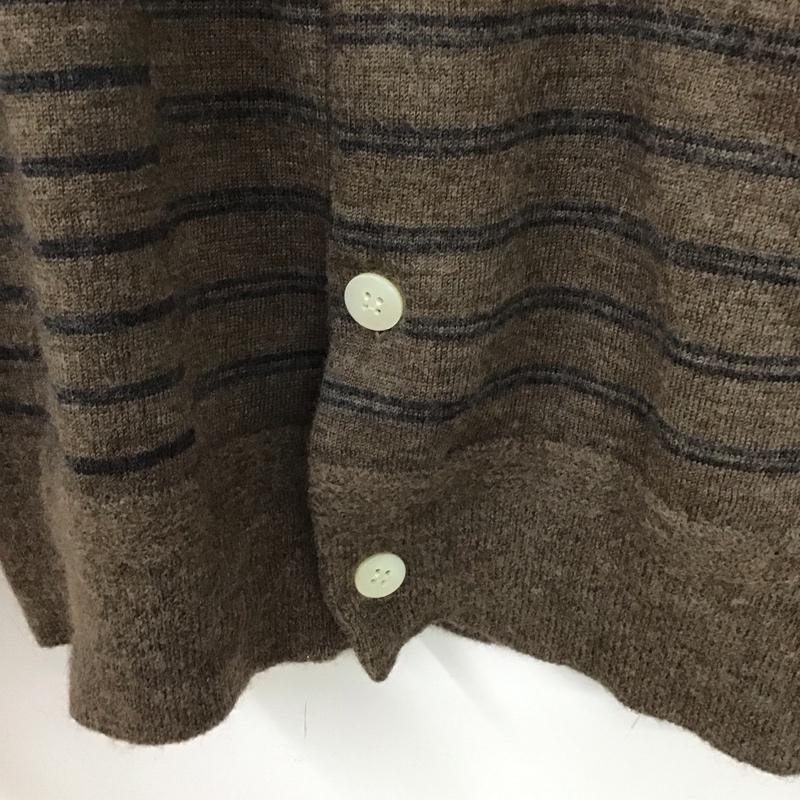 スティル バイ ハンド STILL BY HAND カーディガン 長袖 KN0573 ピッチ変えボーダークルーネックカーディガン 46 ボーダー柄 マルチカラー / マルチカラー /  メンズ USED 古着 中古 10131807