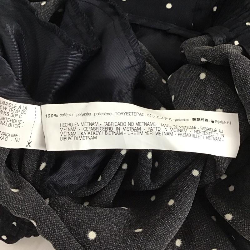 ザラベーシック ZARA BASIC パンツ ワークパンツ、ペインターパンツ ワークパンツ ワイドパンツ カジュアルパンツ フレアパンツ S ドット 黒 / ブラック /  レディース USED 古着 中古 10129753