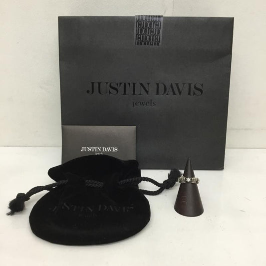 ジャスティンディヴィス JUSTIN DAVIS アクセサリー 指輪 クラウン　王冠　SRJ325 CHERISH　STONE  黒 / ブラック /  メンズ USED 古着 中古 10129022