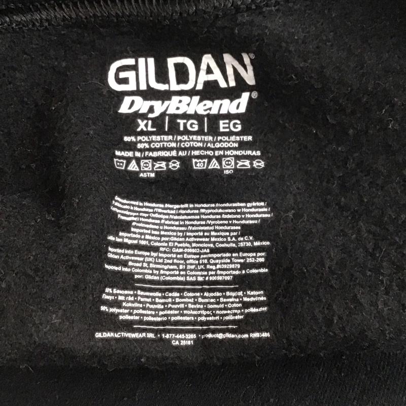 古着 USED トレーナー 長袖 長袖トレーナー スウェット クルーネック リブスウェットカットソー XL ロゴ、文字 黒 / ブラック /  メンズ USED 古着 中古 10124709