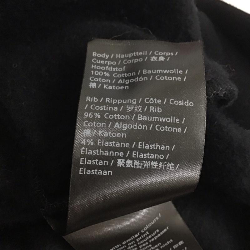 デンハム DENHAM トレーナー 長袖 長袖トレーナー スウェット クルーネック プルオーバー L ロゴ、文字 黒 / ブラック /  メンズ USED 古着 中古 10141762