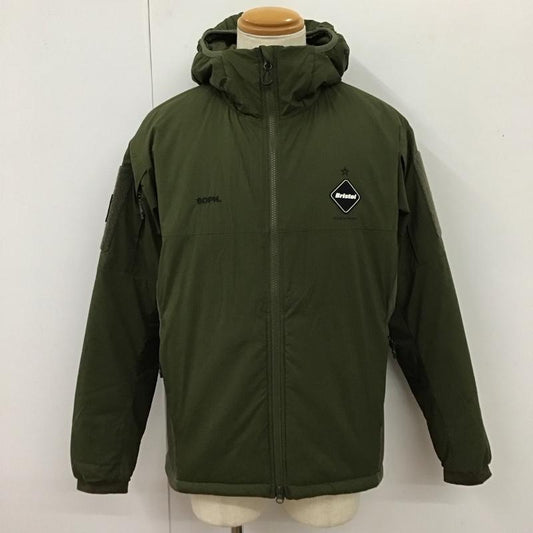 エフシーレアルブリストル F.C.Real Bristol ジャケット、上着 ジャンパー、ブルゾン fcrb-202045 HYBRIDPUFFYINSLATIONHOODED ジップアップジャケット アウター L ロゴ、文字 カーキ / カーキ /  メンズ USED 古着 中古 10116383