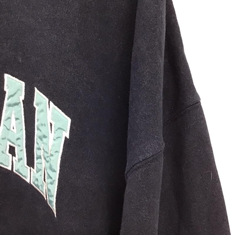 フリークスストア FREAK S STORE トレーナー 長袖 長袖トレーナー スウェット クルーネック プルオーバー L ロゴ、文字 紺 / ネイビー /  メンズ USED 古着 中古 10149598