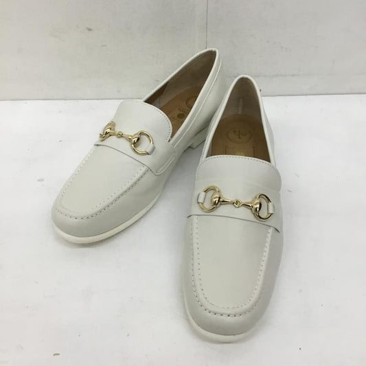 ヨースケ YOSUKE ローファー ローファー 25.0cm 無地 白 / ホワイト /  レディース USED 古着 中古 10138995