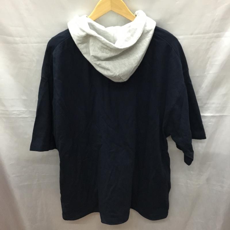 ウィゴー WEGO パーカー 長袖 WE21SM04-M0033 ヘビーウエイト ロゴ刺繍Tパーカー L ロゴ、文字 紺 / ネイビー / X 橙 / オレンジ /  メンズ USED 古着 中古 10119285