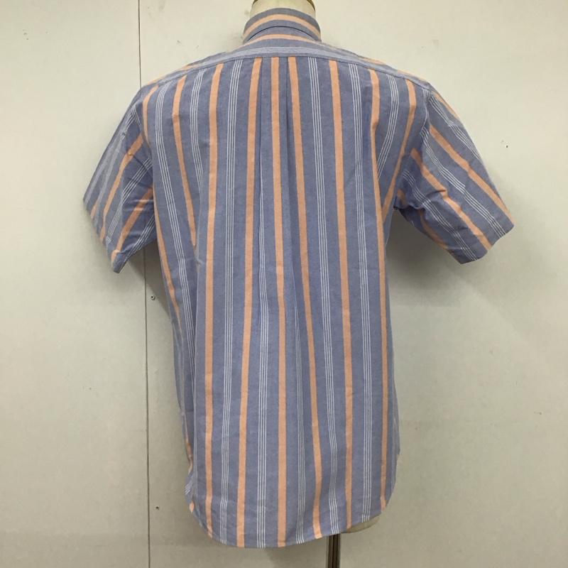バーバリーズ BURBERRYS シャツ、ブラウス 半袖 半袖シャツ カラーシャツ 半袖カットソー ストライプシャツ L ストライプ マルチカラー / マルチカラー /  メンズ USED 古着 中古 10123778