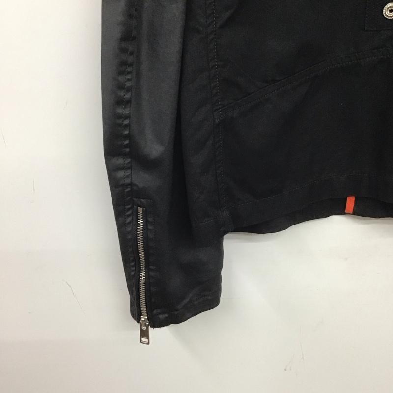 ディーゼル DIESEL ジャケット、上着 ジャケット、ブレザー ジップアップジャケット アウター カジュアルジャケット XL ロゴ、文字 黒 / ブラック /  メンズ USED 古着 中古 10139878
