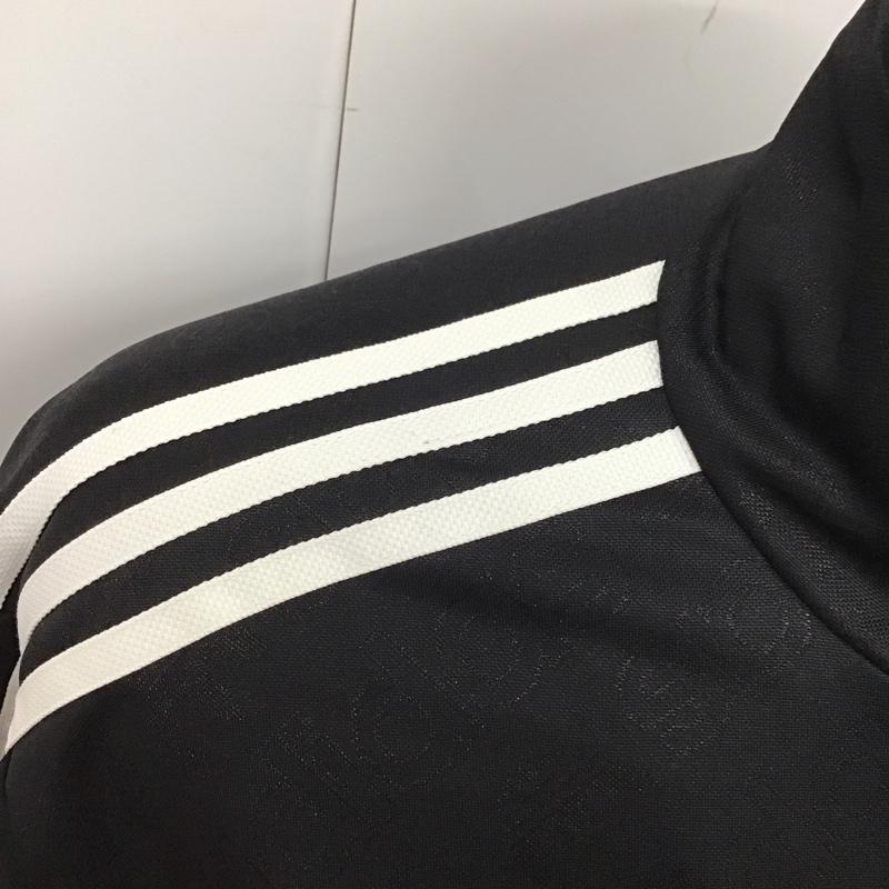 アディダス adidas ジャケット、上着 ジャケット、ブレザー ed7051 トラックジャケット ジップアップジャケット ジャージ L ロゴ、文字 黒 / ブラック /  メンズ USED 古着 中古 10123817