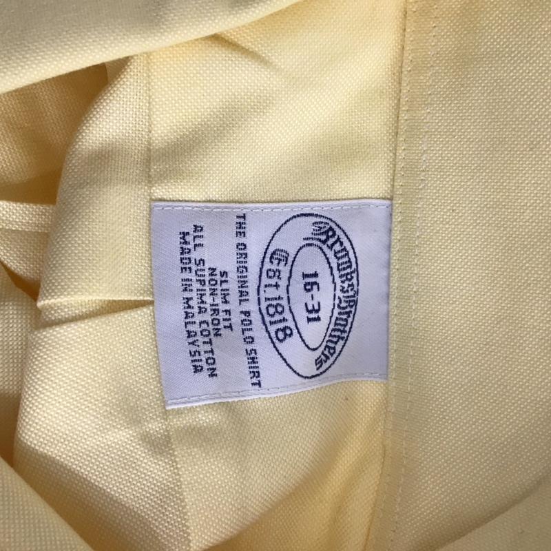 ブルックスブラザーズ BROOKS BROTHERS シャツ、ブラウス 長袖 ボタンダウン コットン 無地 橙 / オレンジ /  メンズ USED 古着 中古 10111181
