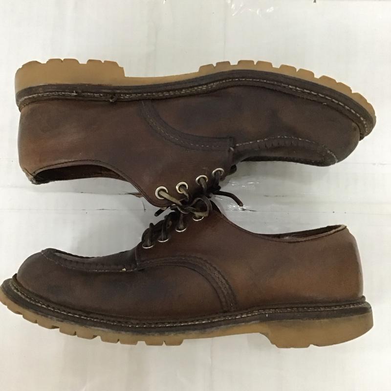 レッドウィング RED WING 革靴 革靴 8109 Work Oxford ワークオックスフォード 26.5cm モックトゥ US：8.5 無地 茶 / ブラウン /  メンズ USED 古着 中古 10111500
