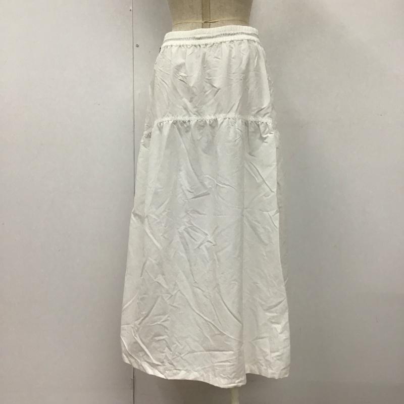 エコアルフ ECOALF スカート ロングスカート 45S01-181-01 アクティブスカート フレア S 無地 白 / ホワイト /  レディース USED 古着 中古 10108558