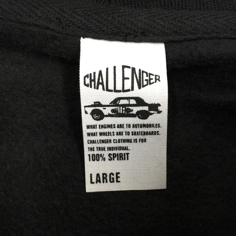 チャレンジャー CHALLENGER パーカー 長袖 CLG-CS 019-015 Fishing Club Hoodie 裏起毛 L ロゴ、文字 黒 / ブラック /  メンズ USED 古着 中古 10109685