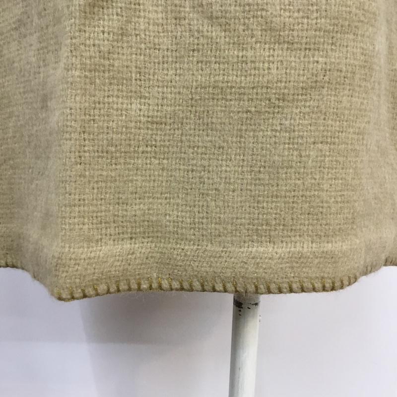 マカフィー MACPHEE スカート ひざ丈スカート 台形スカート 36 無地 ベージュ / ベージュ /  レディース USED 古着 中古 10042187
