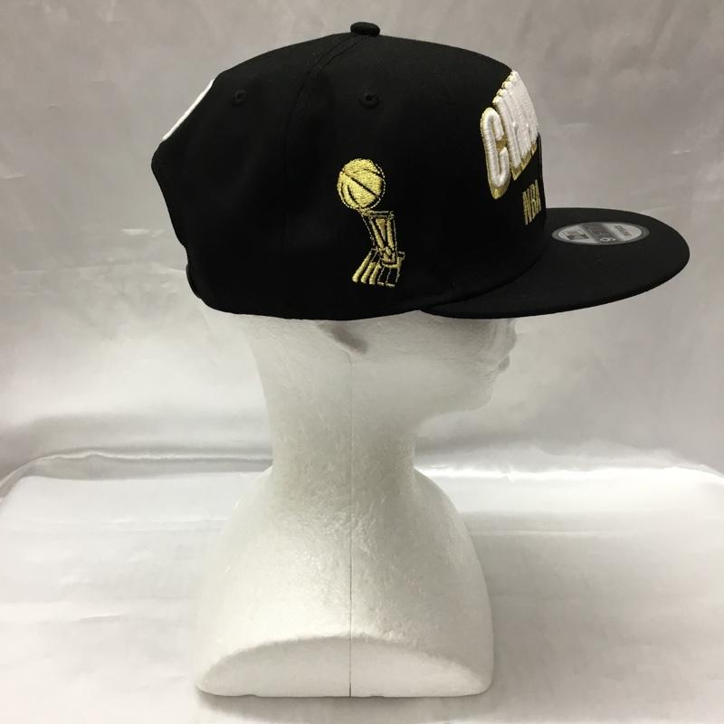 ニューエラ NEW ERA 帽子 キャップ NBA 2019 トロント ラプターズ CHAMPIONS ロゴ、文字 黒 / ブラック /  メンズ USED 古着 中古 10109172