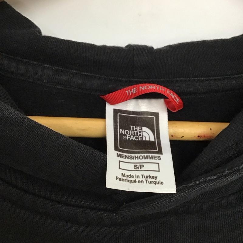 ザノースフェイス THE NORTH FACE パーカー 長袖 長袖パーカー プルオーバーパーカー スウェット S ロゴ、文字 黒 / ブラック /  メンズ USED 古着 中古 10140820