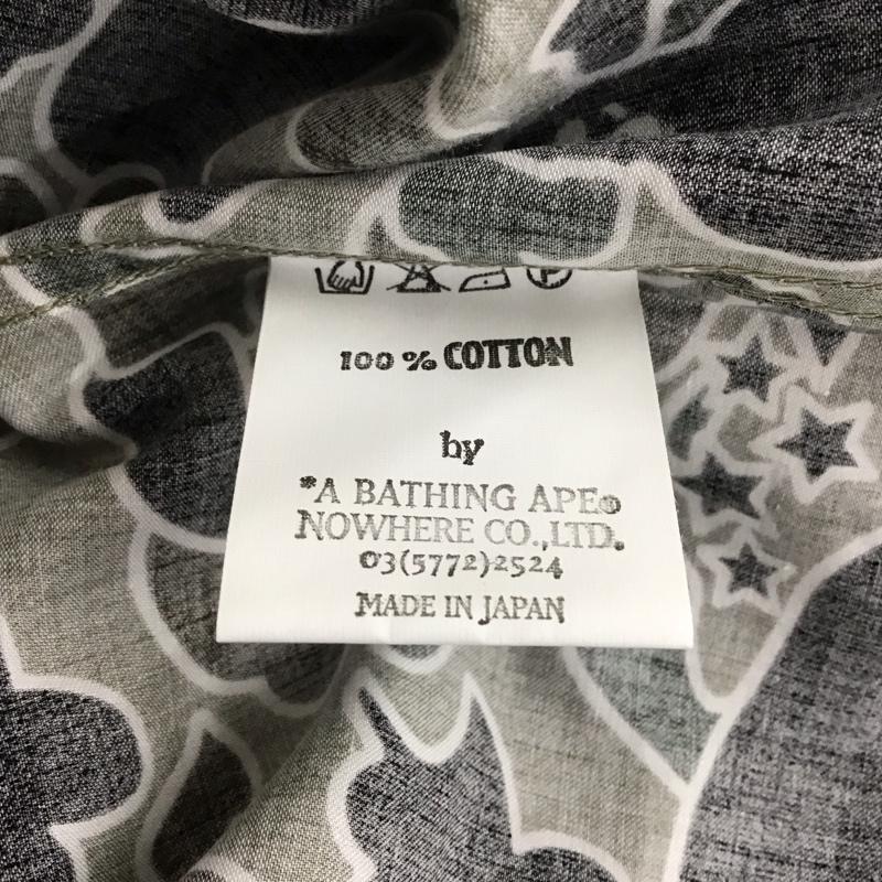アベイシングエイプ A BATHING APE シャツ、ブラウス 半袖 半袖シャツ カラーシャツ 半袖カットソー 総柄シャツ XS プリント マルチカラー / マルチカラー /  メンズ USED 古着 中古 10119917