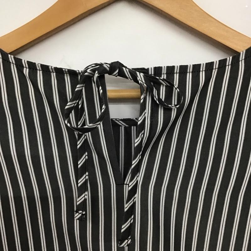 サマンサモスモス Samansa Mos2 ワンピース ロングスカート 長袖シャツワンピース ロングワンピース ストライプ FREE ストライプ 灰 / グレー /  レディース USED 古着 中古 10142073