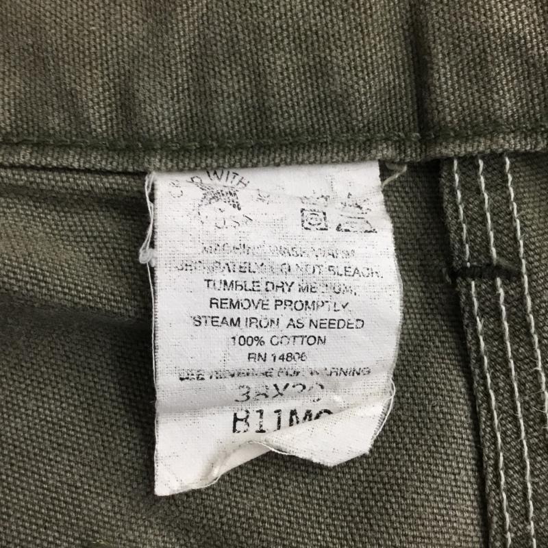 カーハート Carhartt パンツ ワークパンツ、ペインターパンツ ワークパンツ ワイドパンツ カジュアルパンツ 38 無地 カーキ / カーキ /  メンズ USED 古着 中古 10116667