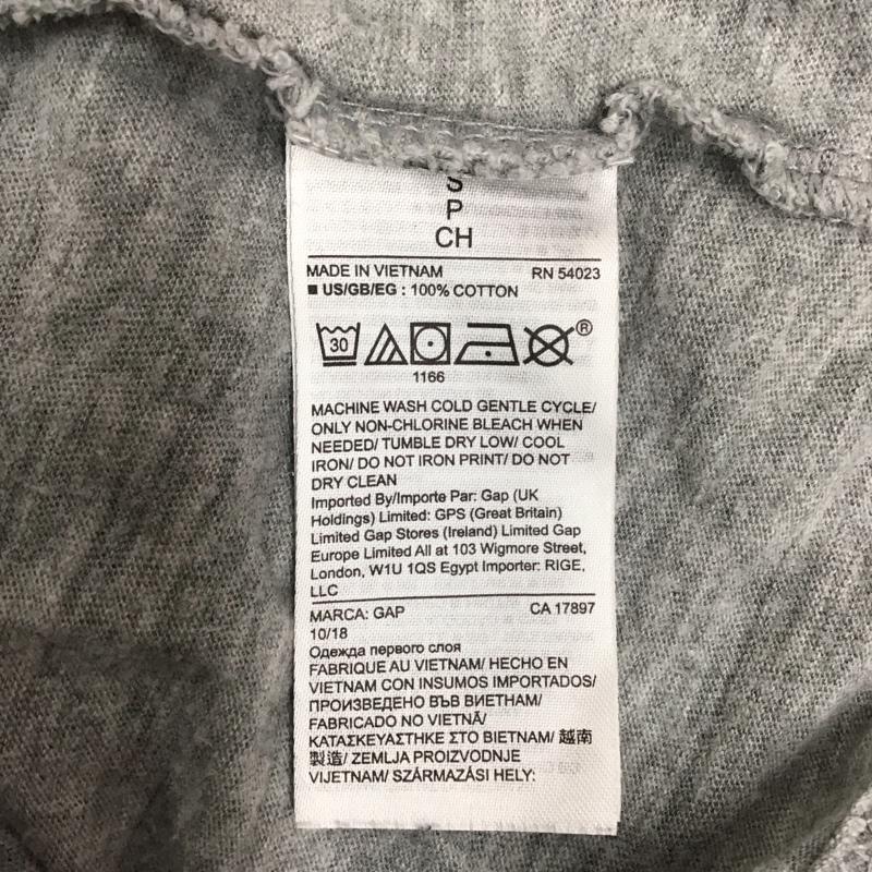 ギャップ GAP Tシャツ 半袖 クルーネック S ロゴ、文字 灰 / グレー /  メンズ USED 古着 中古 10117063