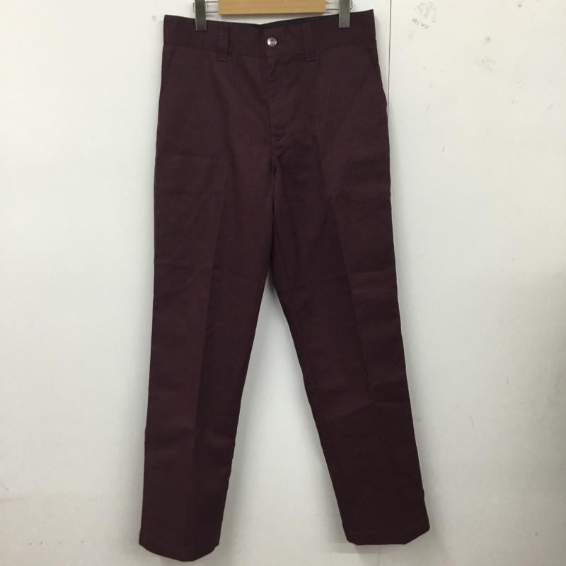 ディッキーズ Dickies パンツ ワークパンツ、ペインターパンツ ワークパンツ ワイドパンツ カジュアルパンツ skateboading 32インチ 無地 えんじ / ワインレッド /  メンズ USED 古着 中古 10122263