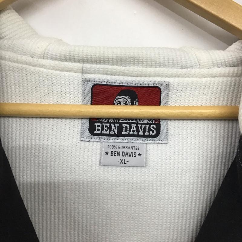 ベンデイビス BEN DAVIS ジャケット、上着 ジャンパー、ブルゾン ジップアップジャケット パーカージャケット アウター XL ロゴ、文字 黒 / ブラック /  メンズ USED 古着 中古 10141580