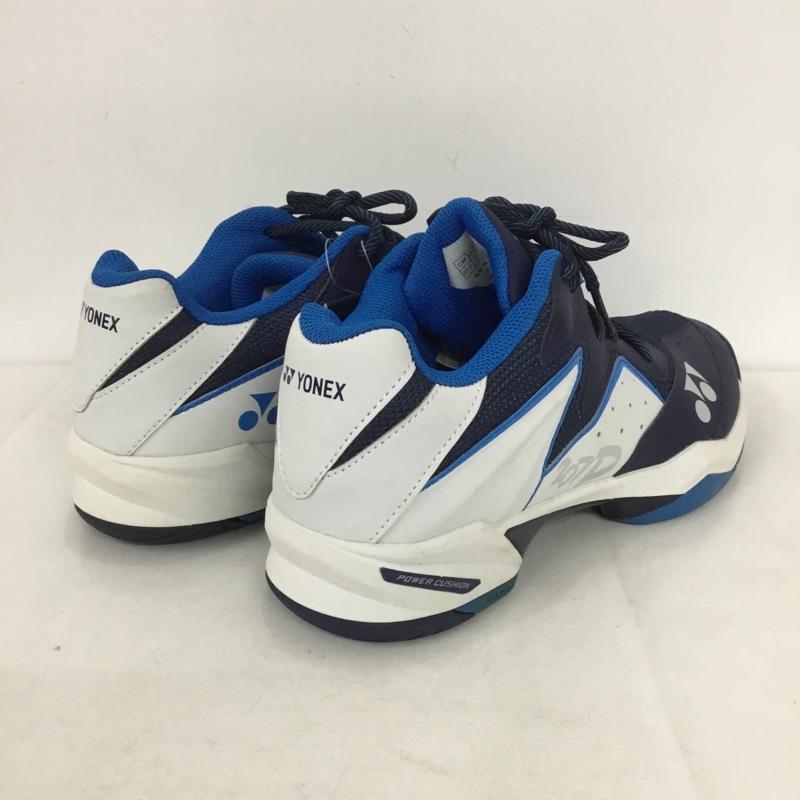 ヨネックス YONEX スニーカー スニーカー SHT207D テニス オールコート用シューズ パワークッション207D 27cm 27.0cm ロゴ、文字 紺 / ネイビー / X 白 / ホワイト / X 青 / ブルー /  メンズ USED 古着 中古 10142481