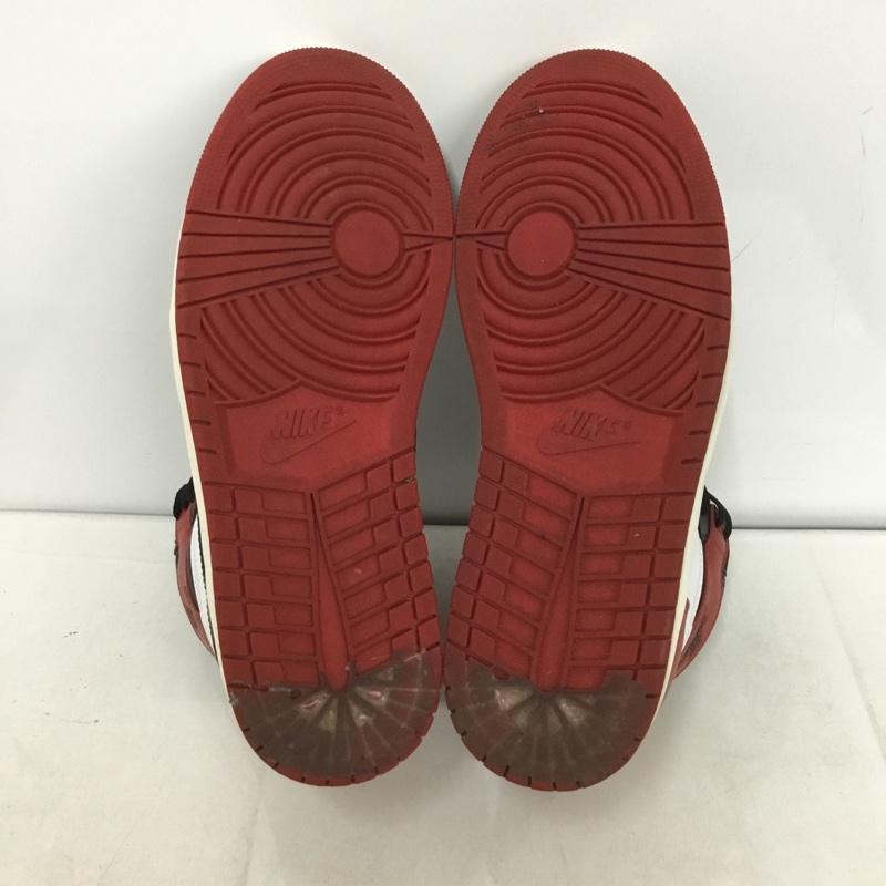 ナイキ NIKE スニーカー スニーカー DZ5485-106 AIR JORDAN 1 RETRO HIGH OG 28cm 箱有 28.0cm ロゴ、文字 白 / ホワイト / X 黒 / ブラック / X 赤 / レッド /  メンズ USED 古着 中古 10137372