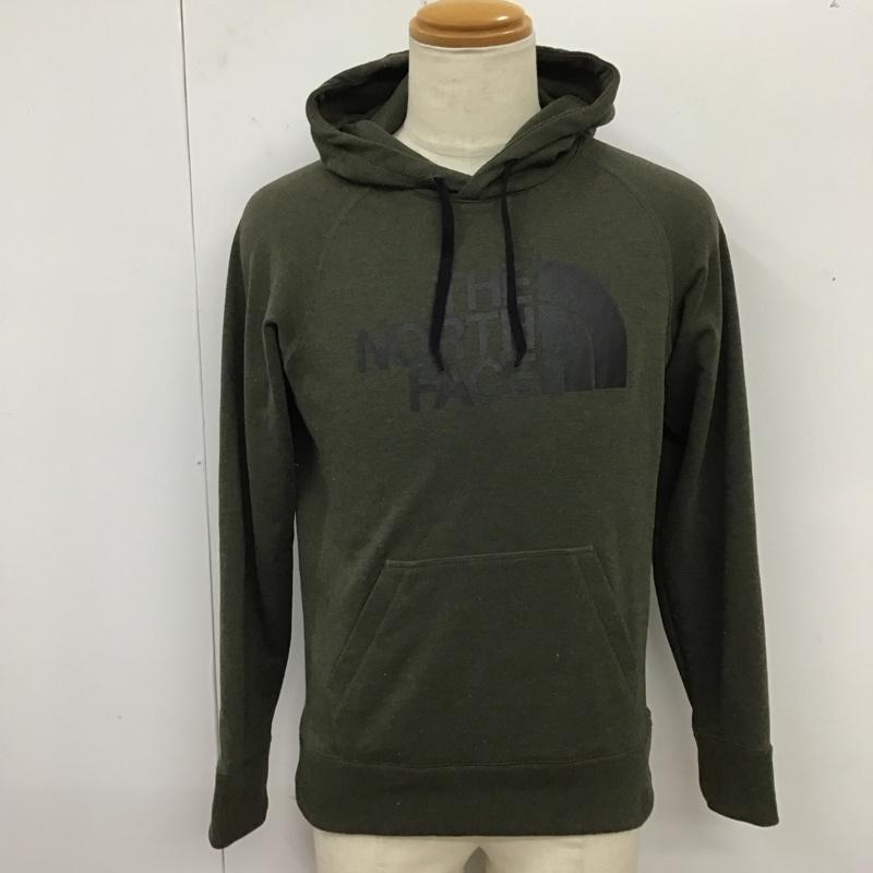 ザノースフェイス THE NORTH FACE パーカー 長袖 nt12088 カラーヘザードスウェットフーディ プルオーバー 長袖パーカー M ロゴ、文字 カーキ / カーキ /  メンズ USED 古着 中古 10119519