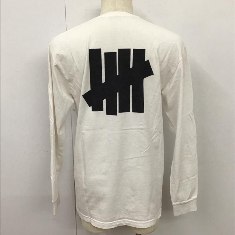 アンディフィーテッド UNDEFEATED カットソー 長袖 長袖カットソー クルーネックカットソー ロングスリーブカットソー プリントTシャツ M ロゴ、文字 白 / ホワイト /  メンズ USED 古着 中古 10119009