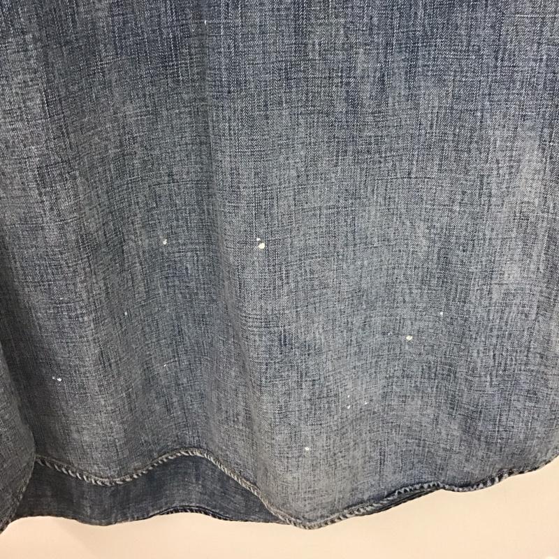 ダブルアールエル ラルフローレン RRL RALPH LAUREN ワンピース ひざ丈スカート 1 無地 水色 / ライトブルー /  レディース USED 古着 中古 10148430
