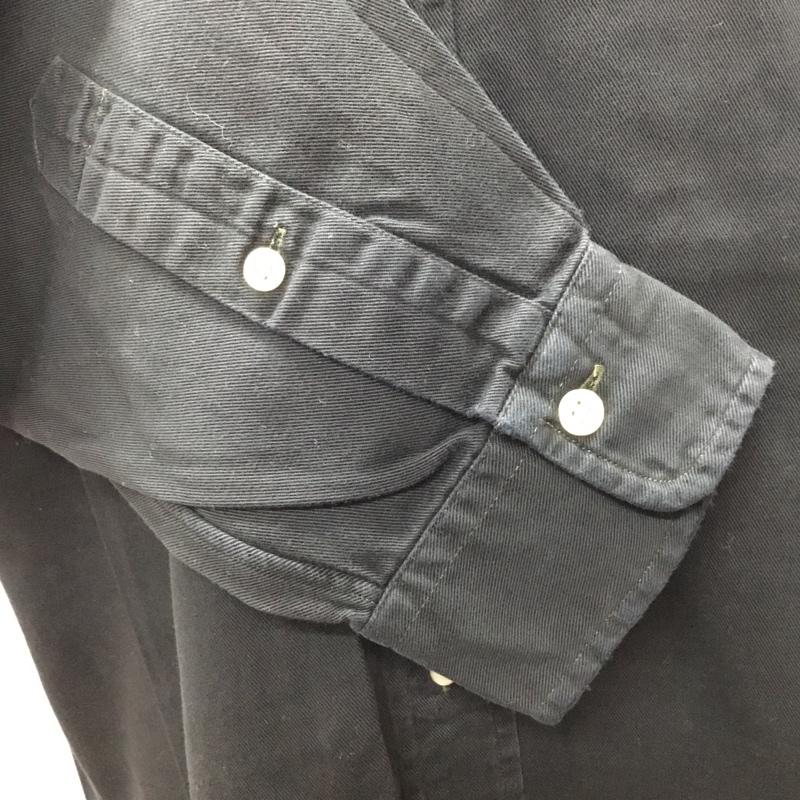 ラルフローレン RALPHLAUREN シャツ、ブラウス 長袖 長袖シャツ カラーシャツ 長袖カットソー M ロゴ、文字 黒 / ブラック /  メンズ USED 古着 中古 10115767
